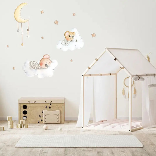 Vinilo Decorativo Infantil SOÑANDO ENTRE NUBES