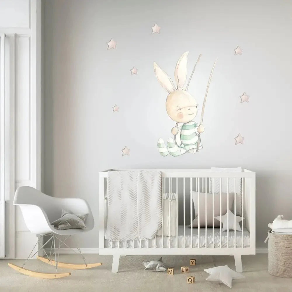 Vinilo Decorativo Infantil SWING RABBIT