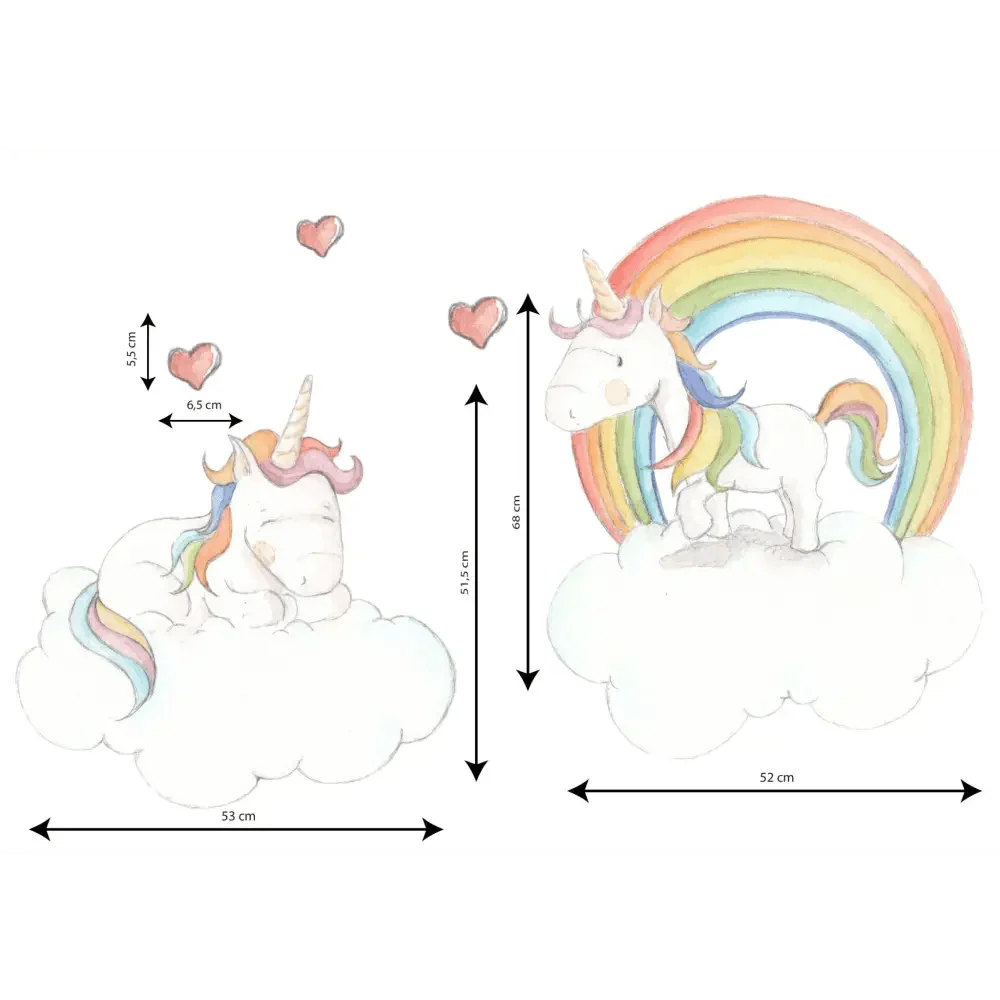 Vinilo Decorativo Infantil TWIN UNICORN