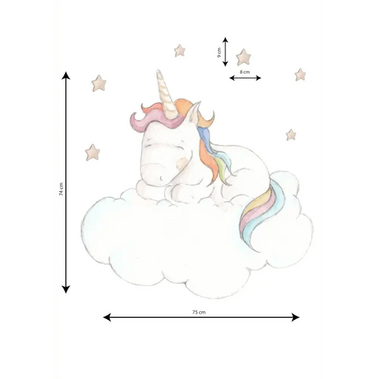 Vinilo Decorativo Infantil UNICORN SLEEPING