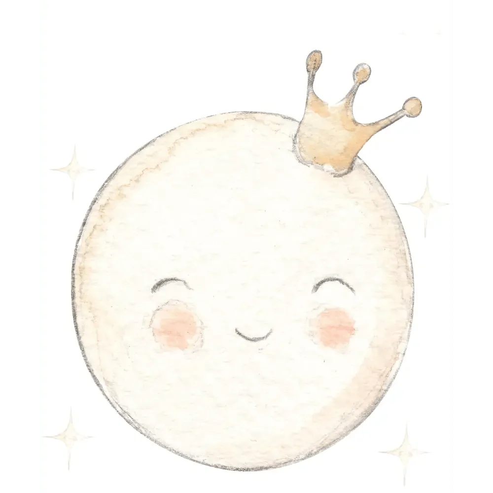 Vinilo Infantil Luna "Small" MOON 70x70cm