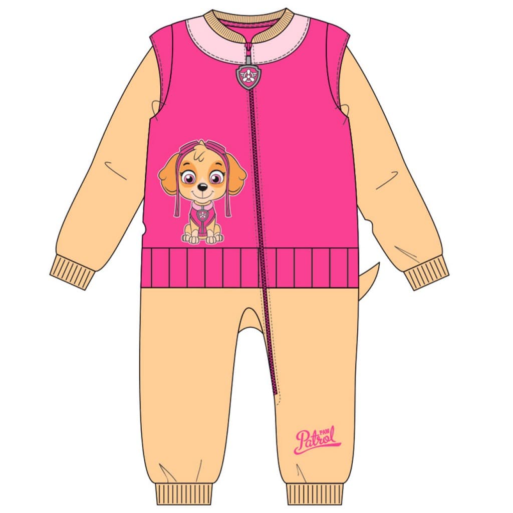 Pelele manta bebé niña Patrulla Canina T051015 Pijama de coralina Skye