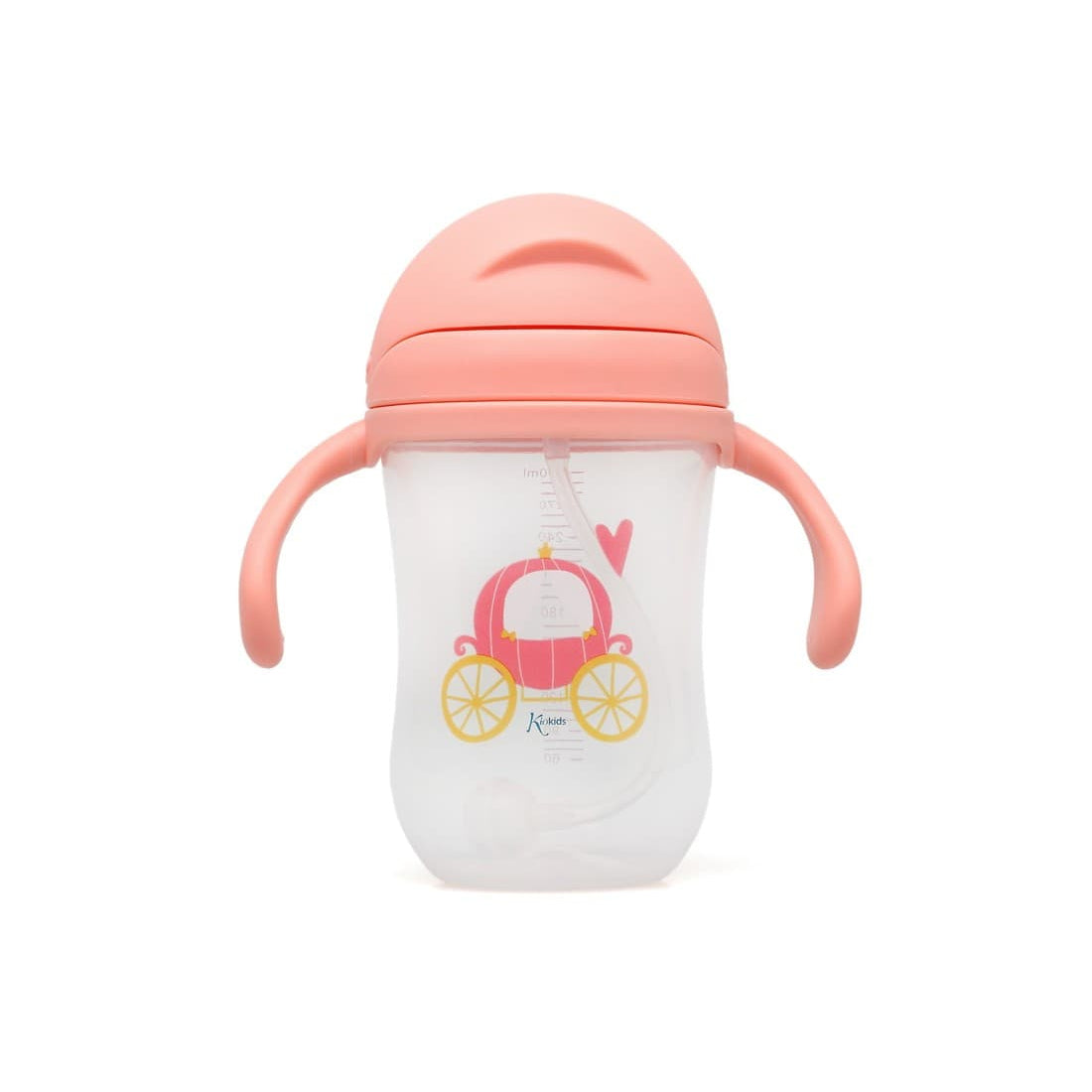 Taza de Aprendizaje KioKids 300 ml rosa 521105400 Anticólicos, con pajita y asas desmontables (Copia)