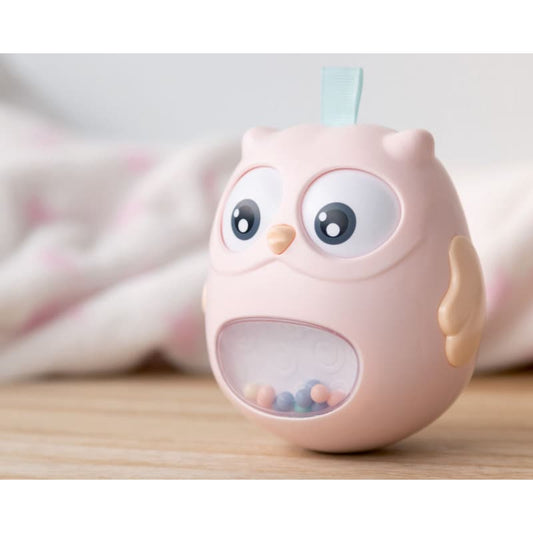 Tentetieso Búho Rosa 15×11 cm – Kiokids 211103030