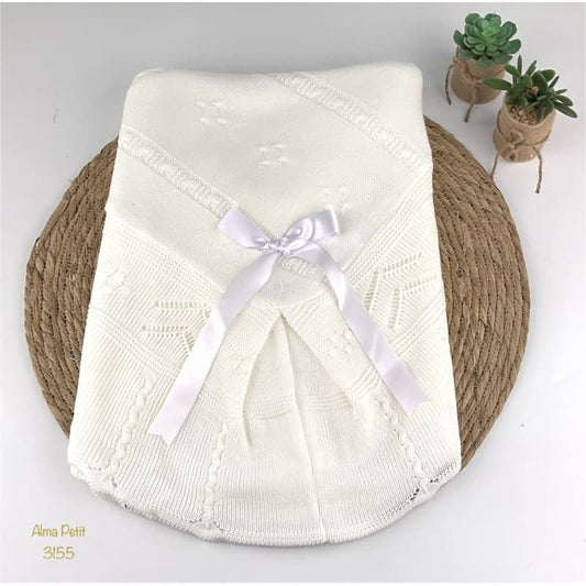 Toquilla de bebé lana ALMA PETIT blanco 421103155