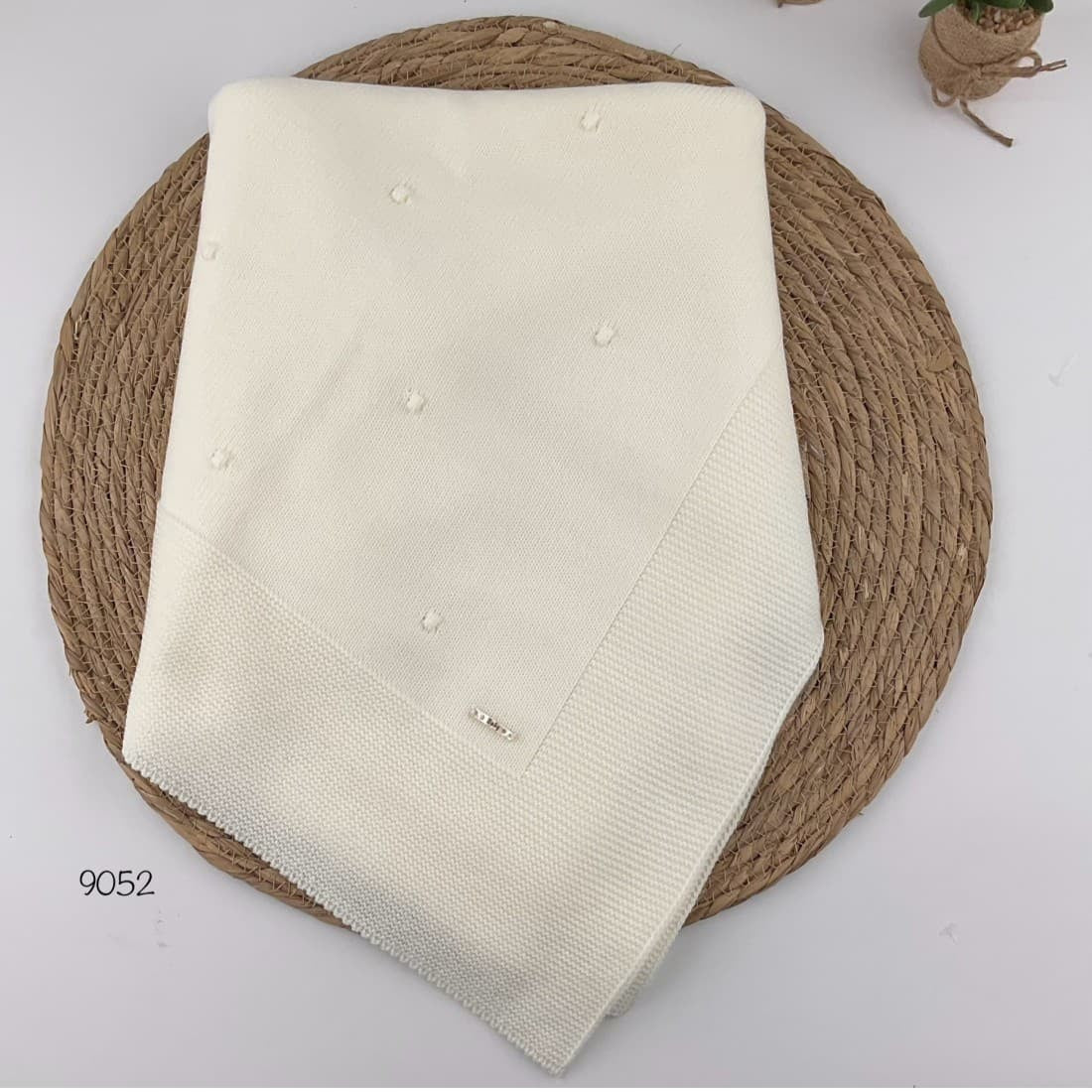 Pelottas 9052 Xaile de lã azul para bebé