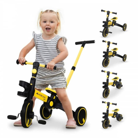 Triciclo amarillo evolutivo 5 en 1 Chase Mobiclinic – Crece con tu hijo MM-00210/09-RS