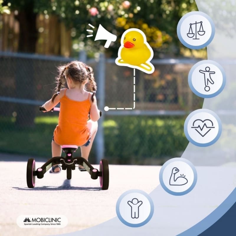 Triciclo rosa evolutivo 5 en 1 Chase Mobiclinic – Crece con tu hijo MM-00210/09-RS