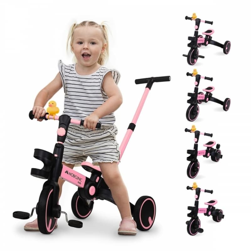 Triciclo rosa evolutivo 5 en 1 Chase Mobiclinic – Crece con tu hijo MM-00210/09-RS