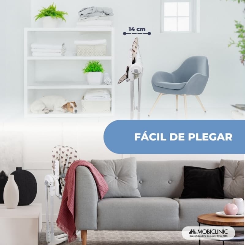 Trona bebé evolutiva con ruedas Mobiclinic Simba Oso