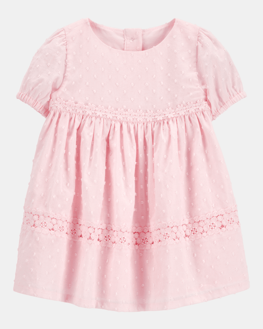 Vestido de algodón rosa